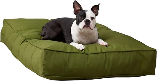 Charlie Rectangle Indoor/Outdoor Pillow Style Dog Bed, Hunter, Medium (30" x 42")