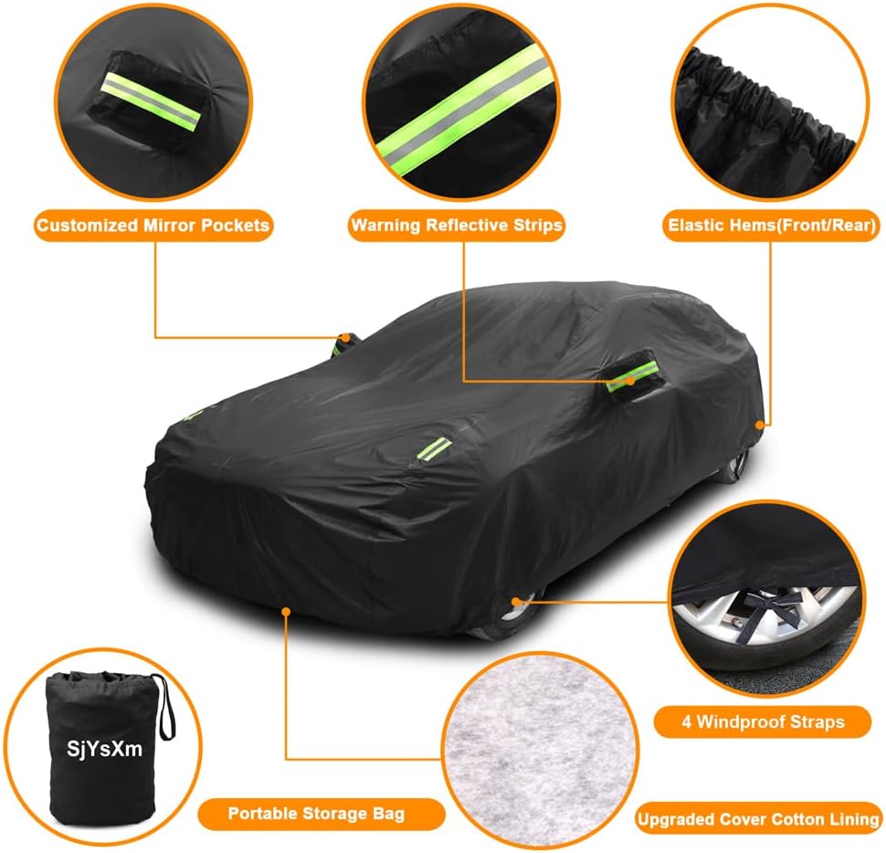 Custom Waterproof Car Cover Compatible with Lexus is 2025-2006 IS300 IS350 IS500 IS250 IS200, All-Weather Car Covers with Cotton Lining, All-Season Rain Sun Snow UV Cover for Outdoor Indoor