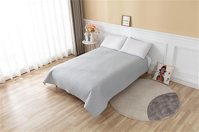 GIBZ Waterproof Dog Bed Cover Anti Slip Pet Furniture Protector Washable Blanket Large Soft Quilted Mat, Black, 75x180cm