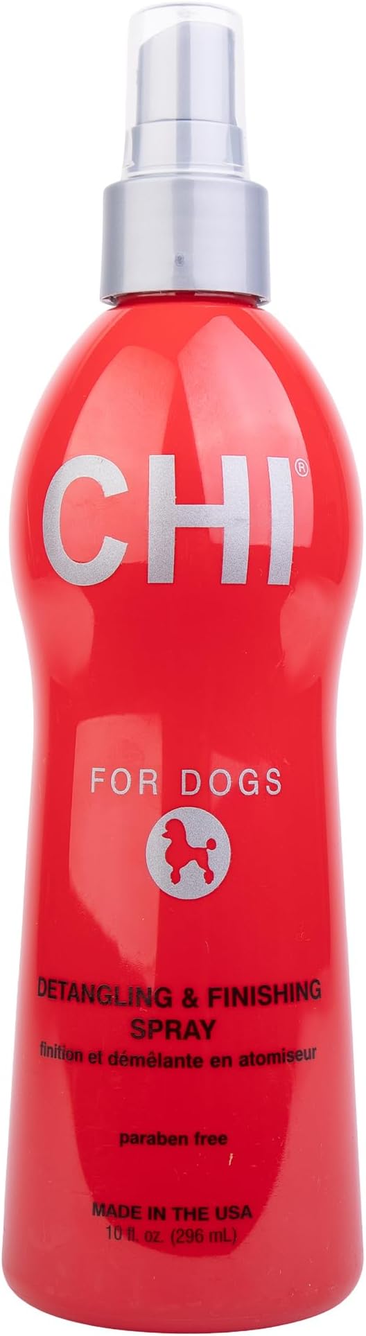 CHI for Dogs Detangling Finishing Spray, Leave-In Dog Grooming Mist to Help Release Tangles & Knots, Light Conditioning Shine Finish, Sulfate & Paraben Free, Made in the USA, 10 Fl Oz