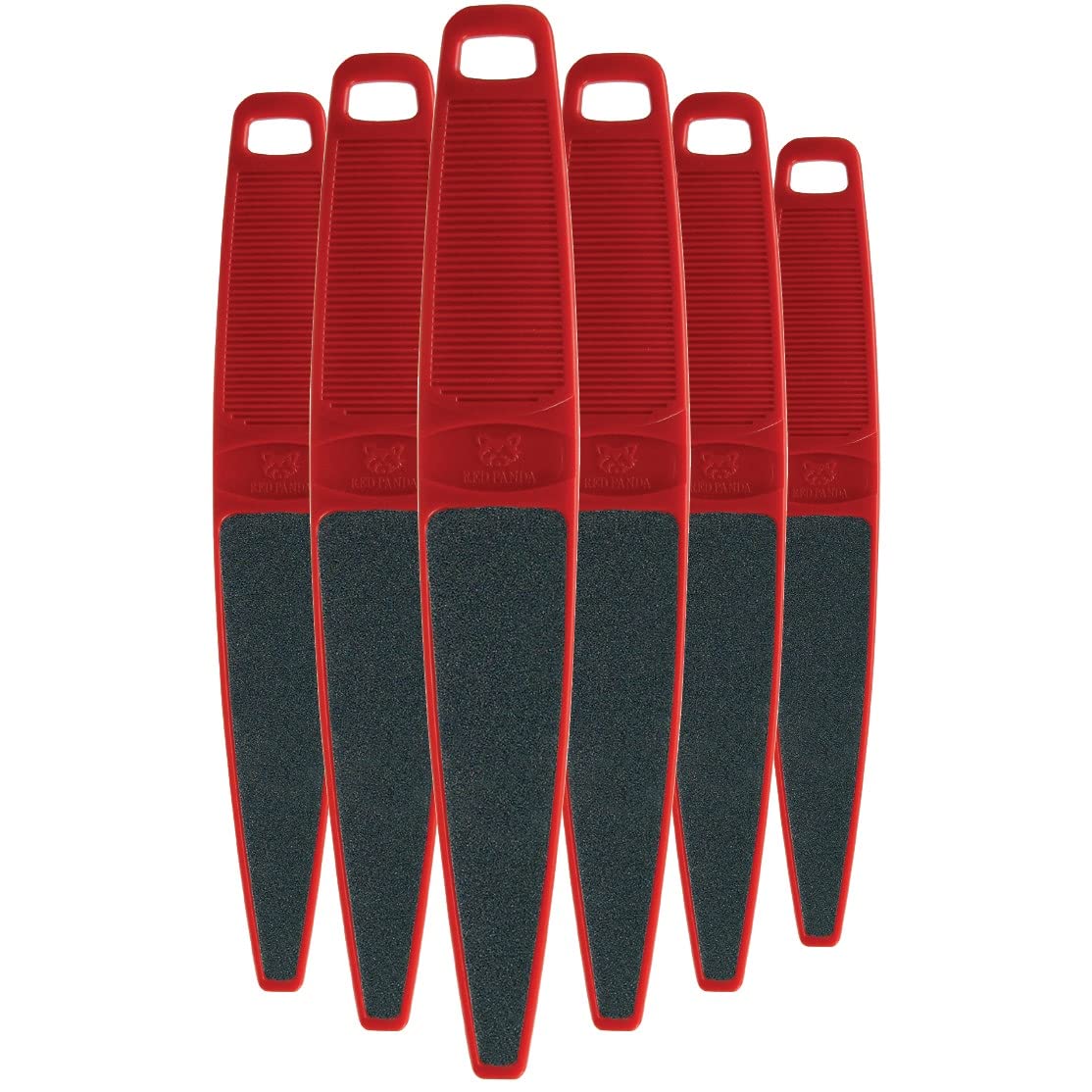 Forpro Red Panda Foot File, 60/100 Grit, Double-Sided Pedicure File For Feet And Heels, 10.5    L (Pack Of 6)