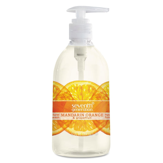 Seventh Generation Hand Wash, Mandarin Orange & Grapefruit Scent, 12Oz