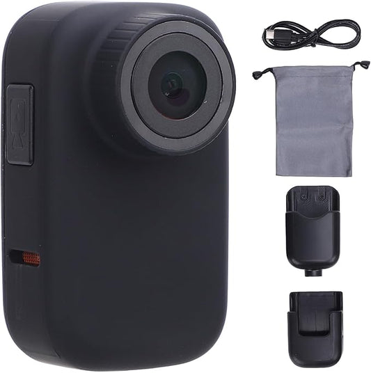 Pet Body Worn Camera, HD Resolution Wearable Body Cam for Dogs and Cats, Water Pet Action Camera with Lightweight Design for Outdoor Travel and Adventures (Black)