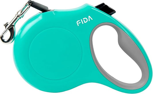 Fida Heavy Duty Retractable Dog Leash,16 ft Dog Walking Leash for Small Medium Dogs up to 44 lbs, Tangle Free. (Medium, Teel)