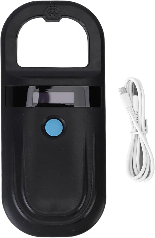 Pssopp Handheld Microchip Scanner, Rechargeable Animal Chip Reader Pet Microchip Scanner with 1000 Records Storage for EMID FDX B ISO11784 85 Pets Cats Dogs Hamsters (Style 2)