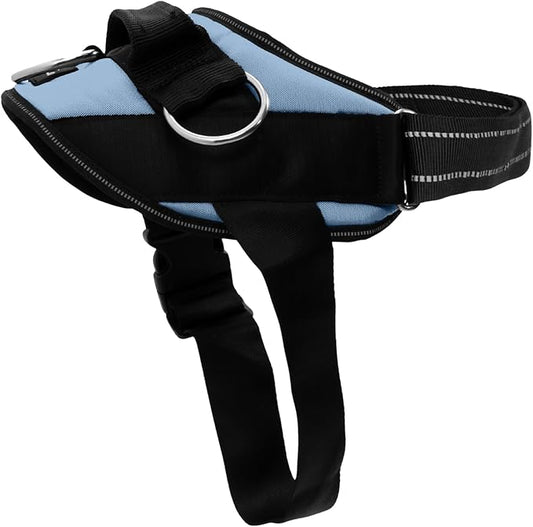 ShawnCo Essential Dog Harness, No-Pull Pet Vest with 3 Leash Clips, No Choke, Reflective, Adjustable and Padded, for Easy Walking and Training for Small, Medium and Large Dogs (Moonglow, L)