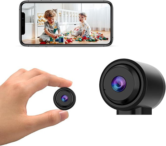 VSTARCAM Tiny WiFi Camera for Home Security 1Pcs, Portable HD Night Vision Motion Detection Remote Surveillance 136° Wide Angle, Baby Monitor Small Motion Activated Camera (CB762-NB)
