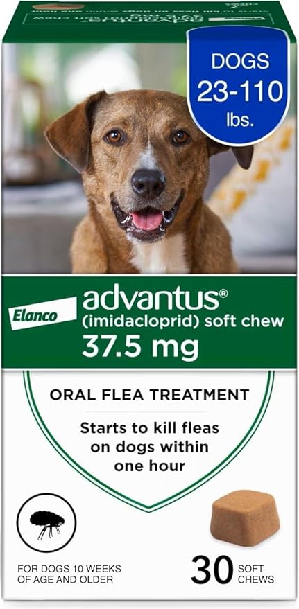 Advantus Dog Fast Acting Oral Flea Treatment Soft Chewable 23 - 110 lbs. | 30 ct.