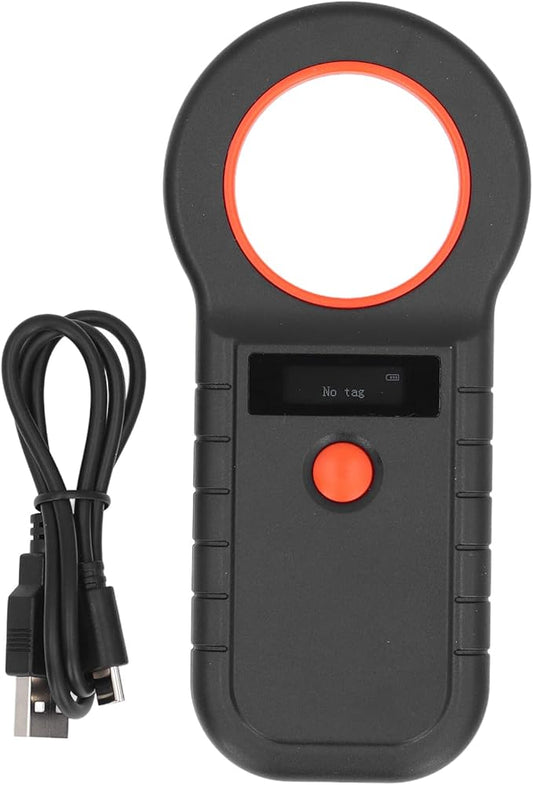 GOTOTOP Pet Microchip Scanner, 2.4G Wireless Connection Microchip Tag Reader with Buzzer Supports EMID FDX B Formats Stores 128 Records