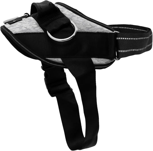 ShawnCo Essential Dog Harness, No-Pull Pet Vest with 3 Leash Clips, No Choke, Reflective, Adjustable and Padded, for Easy Walking and Training for Small, Medium and Large Dogs (Arctic Camo, M)