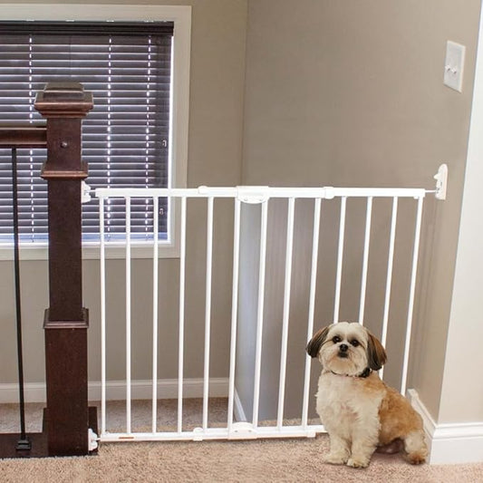 MyPet ClearPath Wide Staircase & Hallway Pet Gate with Hardware Mount. 31" Tall, 28.7"-47.9" Wide.