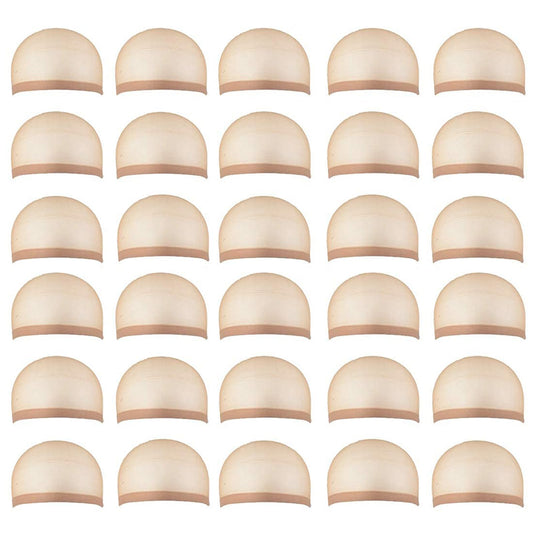 Smilco 30Pcs Lace Wig Caps For Women, Bald Cap, Non-Slip Stocking Caps - Ideal For Beauticians, Drag Queens, And Film/Stage Perf