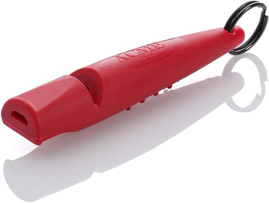 ACME Alpha 211.5 Professional Dog Training Whistle with Enhanced Ergonomic Grip. BPA-Free Plastic. 110 dBA. Long Range. Standardized Frequency. Weatherproof. Made in The UK (Carmine Red)