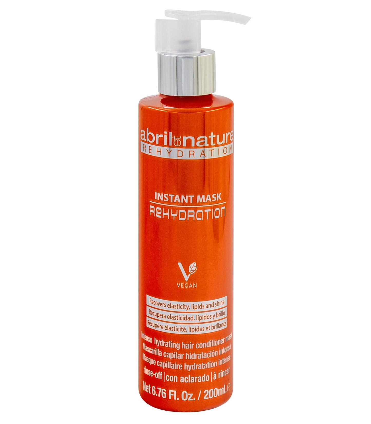 abril et nature - Instant Mask Rehydration - Keratin Mask - 200 ml - Dry Hair Treatment - Restores Strength to the Hair Fibre -