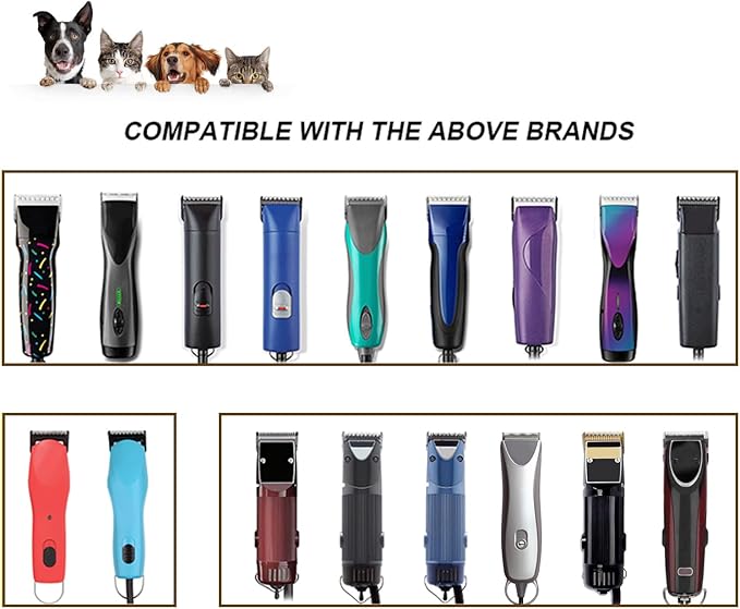 3 Pack 7FC Detachable Pet Dog Grooming Ceramic Blades,Compatible with Andis,Oster A5,Wahl KM-10 Series,Size 7FC Blade 1/8-Inch 3.2MM Cut Length