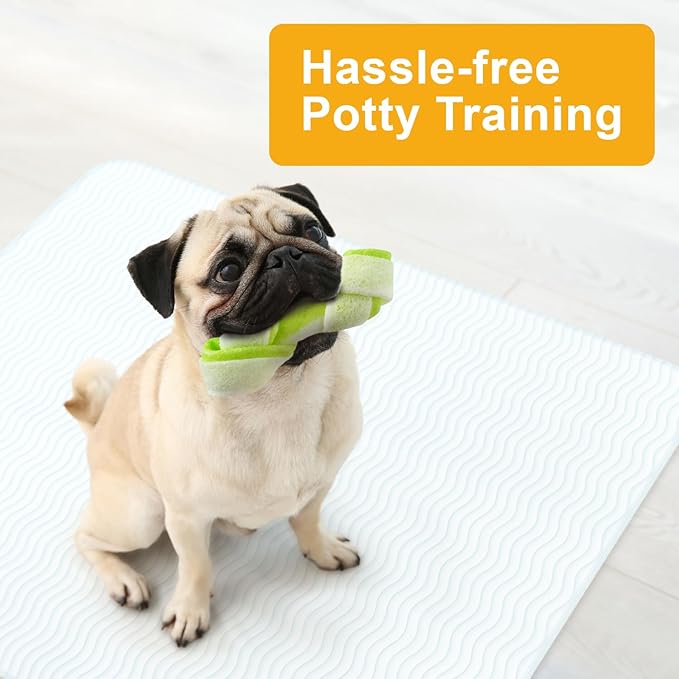GREEN LIFESTYLE Washable Underpads - Large Bed Pads for use as Incontinence Bed Pads, Reusable Pet Pads, Great for Dogs, Cats, Bunny, Seniors Bed Pad (Pack of 6 - 30x34)