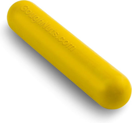 Goughnuts — Dog Toys for Aggressive Chewers | Virtually Indestructible Dog Toy Stick for Medium Breeds Such as Pit Bulls | Heavy Duty Dog Toy | Yellow