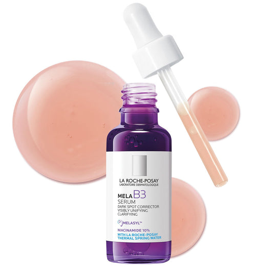 La Roche-Posay Mela B3 Serum, Dark Spot Corrector With Anti-Aging Melasyl + 10% Niacinamide, Discoloration Correcting Serum for