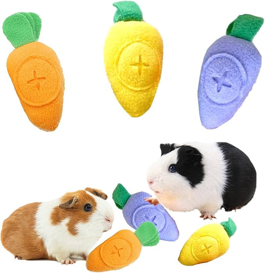 3 Pcs Guinea Pig Forage Toys Snuffle Ball Treat Dispenser Feeding Toy Guinea Pig Foraging Treat Puzzle Toys for Rabbits Hamsters Chinchillas Dogs and Other Small Animals