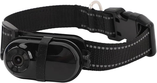 Cat Camera Collar, Pet Collar Camera with Memory Card, HD 1080P Wire Less Dog Tracker Camera Adjustable Mini Action Camera for Video Records (64GB)