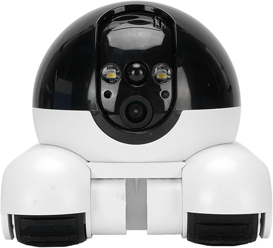 Zunate 4G Movable Pet Camera with Dual Lens, 1080P Indoor Home Security Cam, 2 Way Audio, 5200mAh Rechargeable Battery, Remote APP Control for Dogs Cats Monitoring (128G 200W)