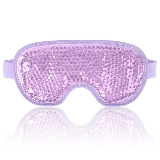 Newgo Cooling Gel Eye Mask Reusable Cold Eye Mask For Puffy Eyes, Eye Ice Pack Eye Mask With Soft Plush Backing For Dark Circles