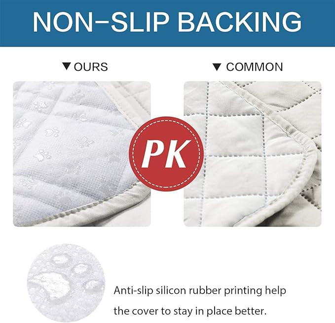 Waterproof Dog Bed Covers for Couch Protection, Water-Resistant Soft Dog Pet Blanket Anti-Slip Dog Blanket for Bed, for Furniture Bed Couch Sofa (Ivory White,68x82inch)