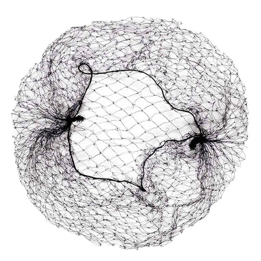 Omorfieer Hair Netting Hair Nets Invisible Hairnet 20Pcs 12 Inch (Black)