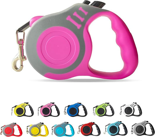Retractable Dog Leash Automatic Telescopic Tractor Dog Tape, Pet Tape 10/16 FT Durable and Convenient, with Non-Slip Handle, Suitable for Small and Medium-Sized Dogs