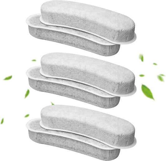 Cat Water Fountain Charcoal Replacement Filters Compatible with W600 Large Dog Water Fountain 205oz/6L Automatic Pet Dog Water Bowl Drinking Dispenser (6 PACK)