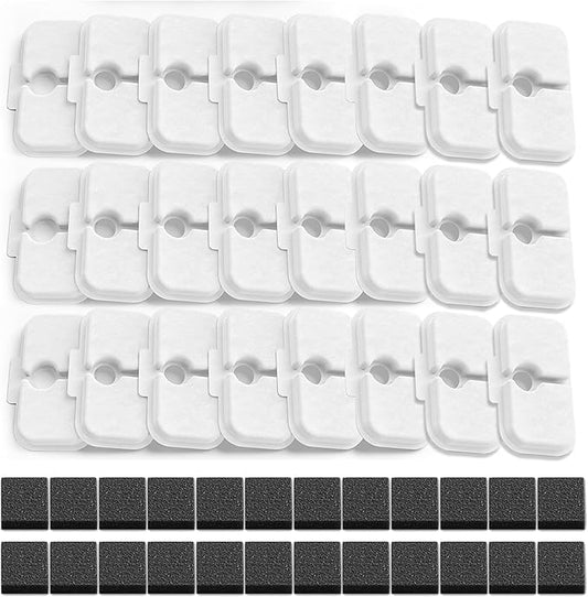 48-Pack Cat Water Fountain Filter Repalcement,For PETLIBRO Dockstream Cat Water Fountain PLWF005/PLWF115/PLWF105, Pet libroTriple Filtration System with Pre-filter Sponge