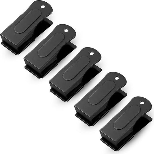 Metal Clickers for Dog Training – Black Dog Clicker for Training with Loud Crisp Sound for Behaviour Reward – Brass Style with Magnetic Clasp and Velvet Pouch – 5 Pack Pet Clicker