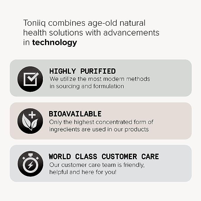 Toniiq 3,000mg Ultra High Strength Magnesium Glycinate - 20% Purified to Contain 600mg of Elemental Magnesium - Chelated and Bioavailable Magnesium Supplement - 240 Veggie Capsules