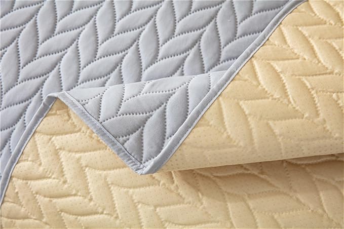 GIBZ Waterproof Dog Bed Cover Anti Slip Pet Furniture Protector Washable Blanket Large Soft Quilted Mat, Black, 260x210cm