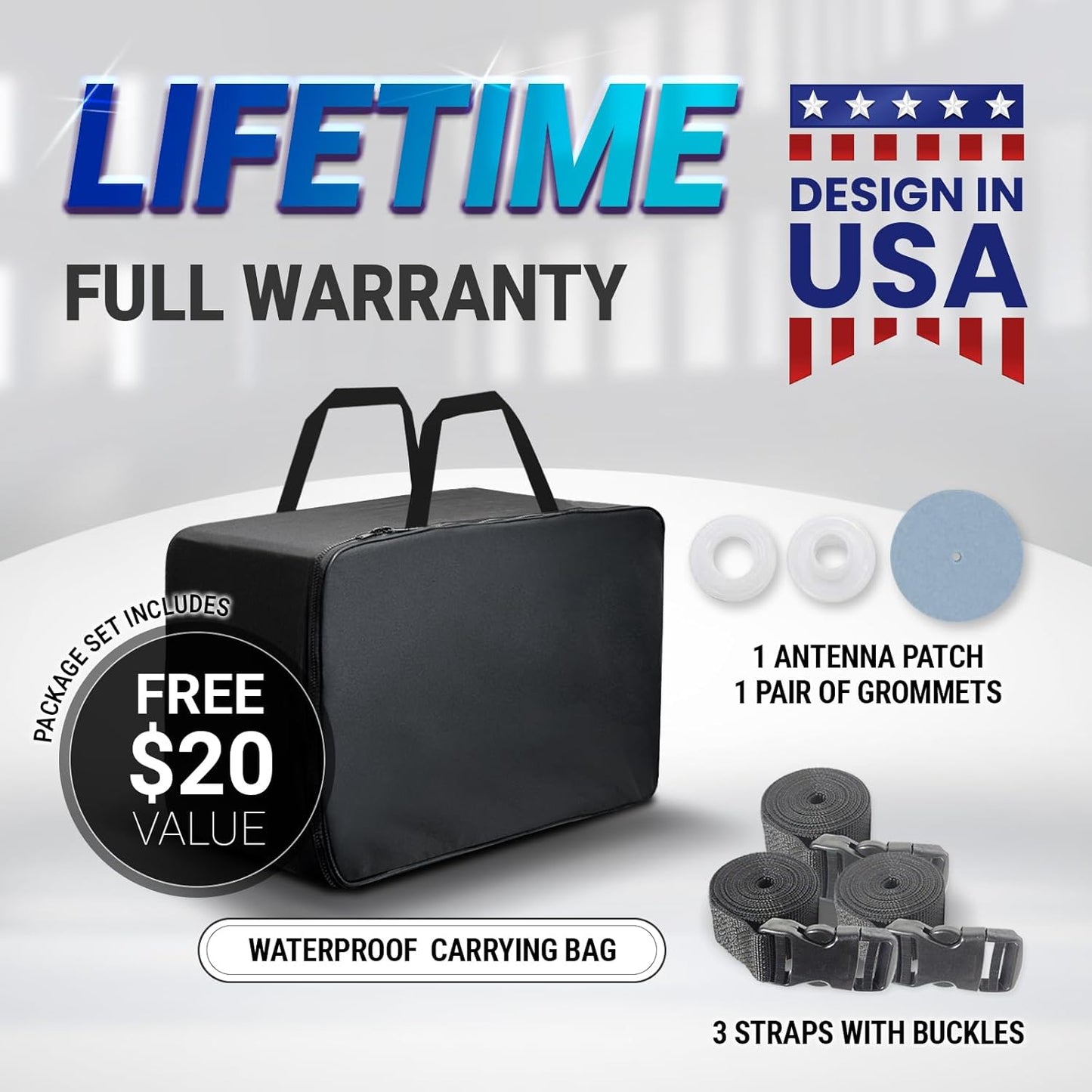 iCarCover Custom Car Cover for Pontiac Parisienne 2-Door (1971-1976) Waterproof All-Weather Rain Snow UV Sun Protector Full Exterior Indoor Outdoor Car Cover (Stripe - Gray/Black)