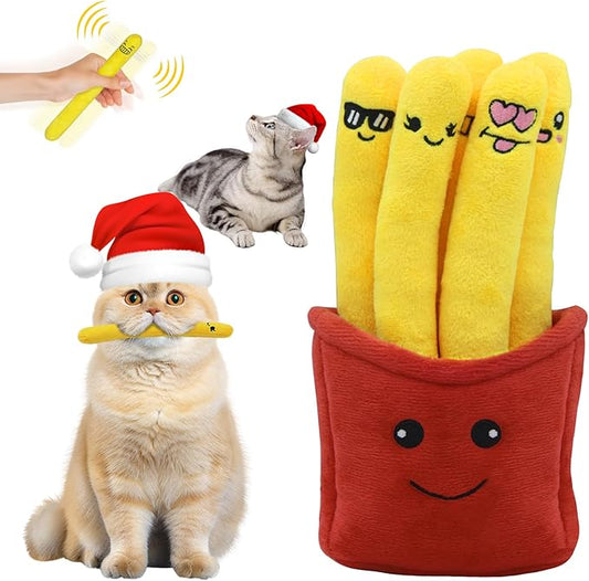 6 Pack Catnip Toys for Cats, Funny Cat Kicker Toys Filled with Organic Catnip, Interactive Kitten Teething Chew for Indoor Kitty Birthday