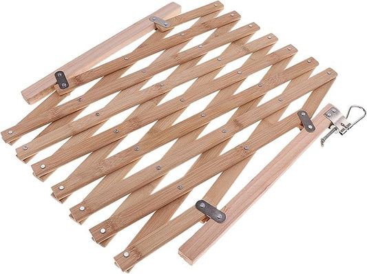 Wood Pet Expanding Swing Gate - Adjustable Dog Gate for Doorways, Hallways, Stairs - 16.14x39.37inch