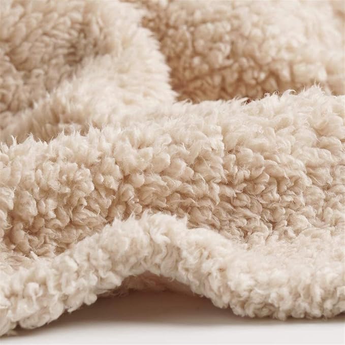 Pet Blankets for Couch Sofa Bed Dog Blankets Reversible Cat Blanket Soft Furniture Protector Cover for Small Medium Large Dogs Cats, Beige, 41 x 65 inches