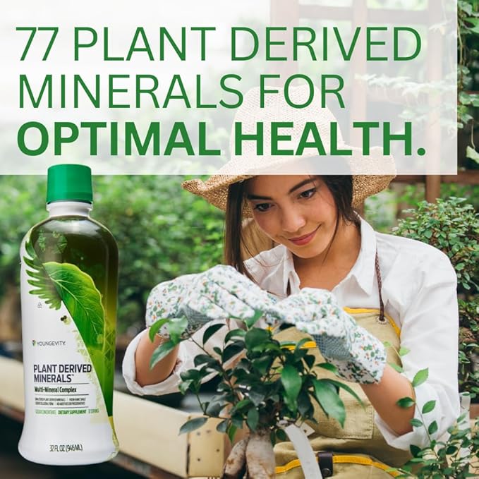 Youngevity Plant Derived Minerals Multi-Mineral Complex | Made from Humic Shale | Liquid Colloidal Form | 32 Servings (32 Fluid Oz (Pack of 1))