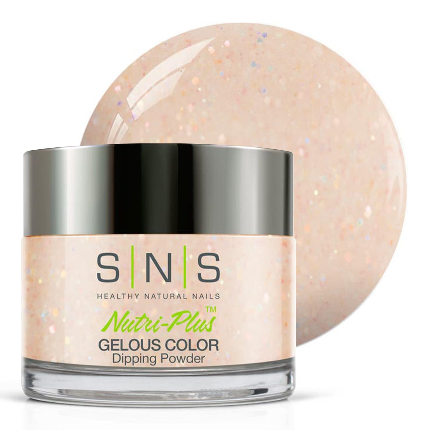 Sns Nail Dip Powder, Gelous Color Dipping Powder - Pixie Dust (Pink/Pastel, Glitter) - Long-Lasting Dip Nail Color Lasts 14 Days
