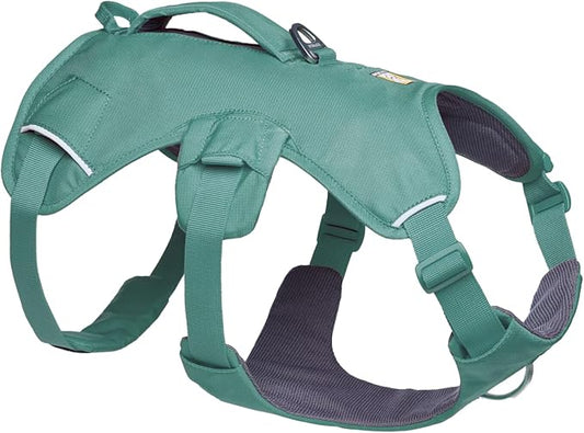 Ruffwear, Web Master, Multi-Use Support Dog Harness, Hiking and Trail Running, Service and Working, Everyday Wear, River Rock Green, XX-Small