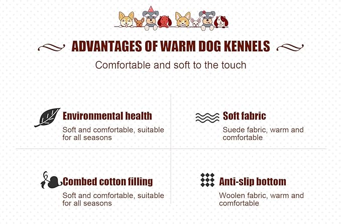 Suede Sofa Dog Bed, Multiple Sizes Orthopedic Memory Foam Mattress, Durable and Calming, Washable Dog Bed with Anti-Slip Bottom M Khaki