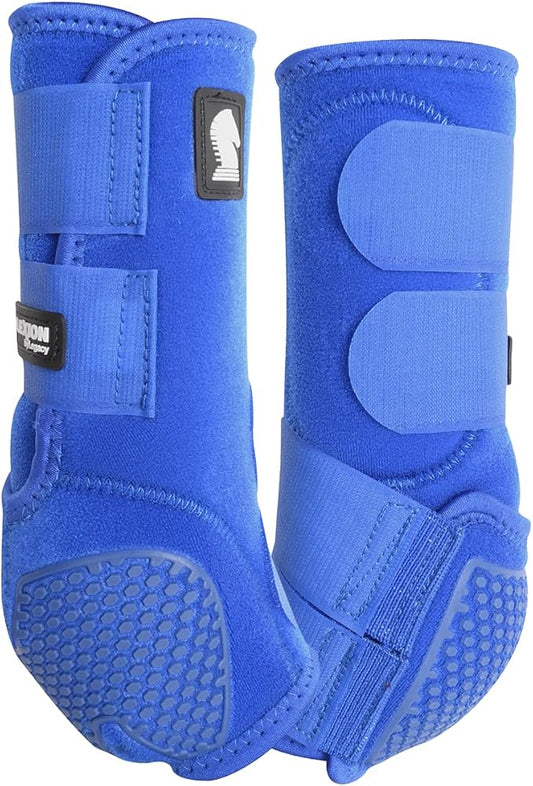 Classic Equine Flexion Hind Boots Large Blue