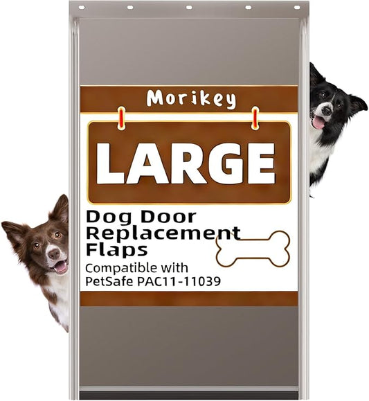 Large Dog Door Replacement Flap with Screws, Compatible with PAC11-11039, Measures 10 1/8" X 16 7/8", Doggy Door Replacement Flap, Weather Resistant and Easy to Install