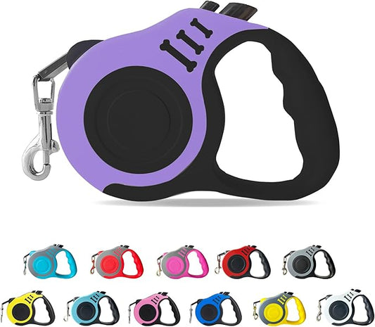 Retractable Dog Leash Automatic Telescopic Tractor Dog Tape, Pet Tape 10/16 FT Durable and Convenient, with Non-Slip Handle, Suitable for Small and Medium-Sized Dogs