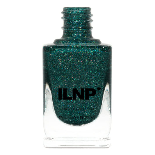 Ilnp Park Ave - Deep Jade Green Ultra Holo Nail Polish
