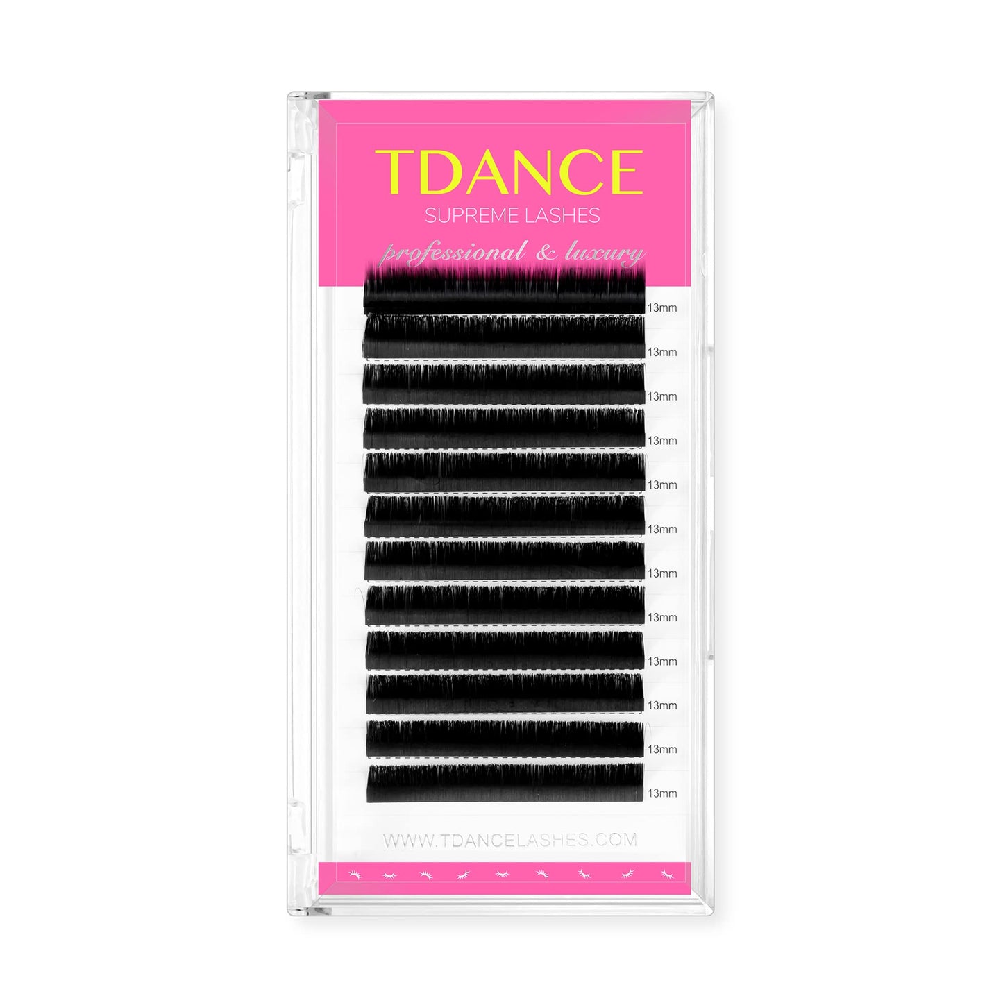 Tdance Premium Cc Curl 20Mm Semi Permanent Individual Eyelash Extensions 0.03Mm Thickness False Mink Silk Volume Lashes Extensio