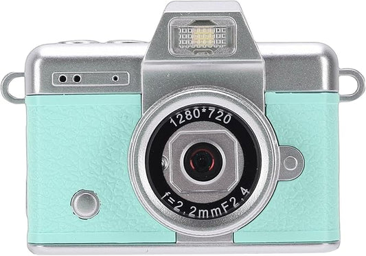 Palm Size Camera, 1080P Video 48MP Image Wide Angle Lens 1.47 Inch Flip Screen, with Fill Light and Type C Charging, for Campus Cycling Pets Selfie (Green)