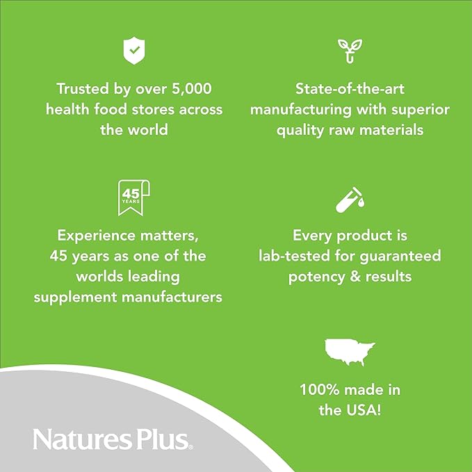 NaturesPlus Vitamin B12 (Methylcobalamin) - 1000 mcg, 90 Vegetarian Tablets - High Potency Red Blood Cell Support - Natural Energy Booster, Promotes Overall Health - Gluten-Free - 90 Servings