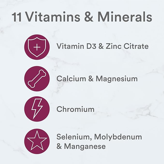 SmartyPants Kids Mineral Chews: Magnesium Citrate & Calcium Supplement with Vitamin D3, Vitamin C, K2, Zinc & Selenium for Immune Support, 60 Count (30 Day Supply)